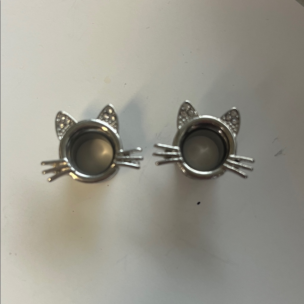 Silver Cat Ear Plugs Various Sizes
